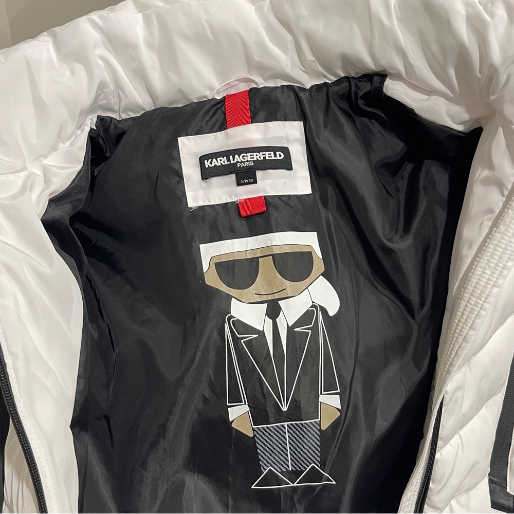 Karl Lagerfeld White Puffer Jacket - Picture 7 of 10